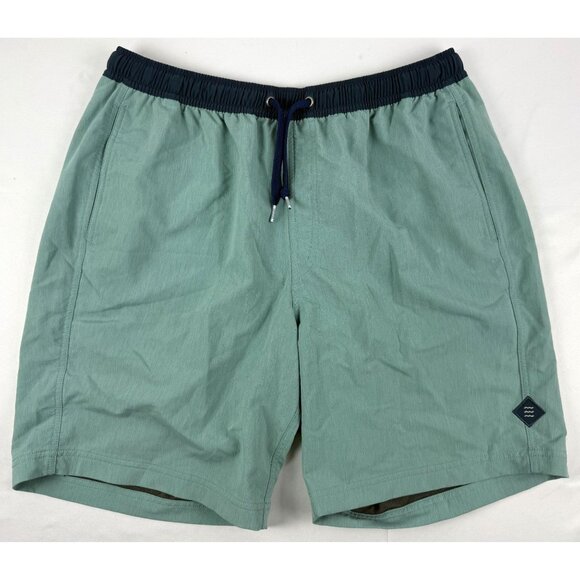 Free Fly Andros Men's Shorts Large Teal Board short Swim Trunks Unlined Pockets - Picture 1 of 7